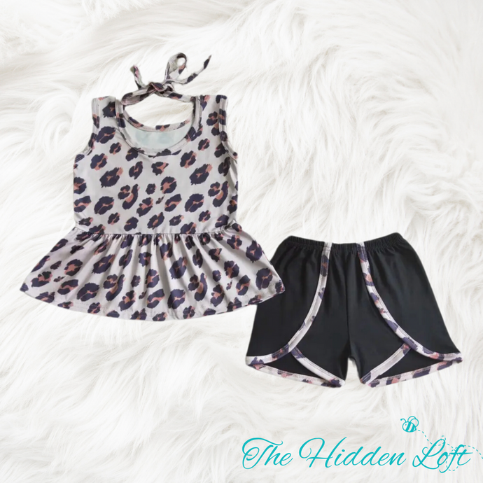 Leopard Tank Shorts Outfit