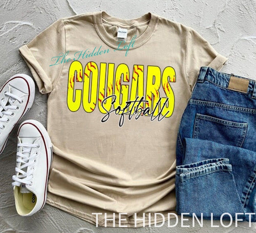Cougars Softball T-Shirt