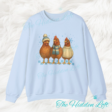 Load image into Gallery viewer, Winter Chickens Sweatshirt