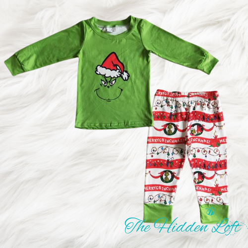 Grinch Pajama Set