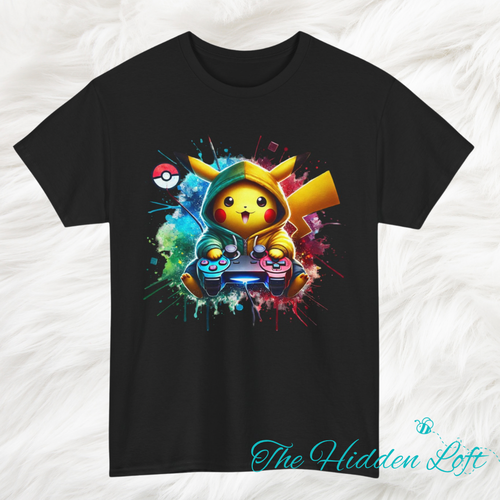 Yellow Pokemon Character T-Shirt