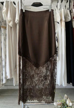 Load image into Gallery viewer, Brown Lace Skirt