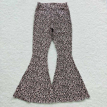 Load image into Gallery viewer, Women’s Leopard Print Denim Bell Bottoms