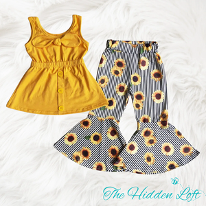 Sunflower Bell Bottom Outfit