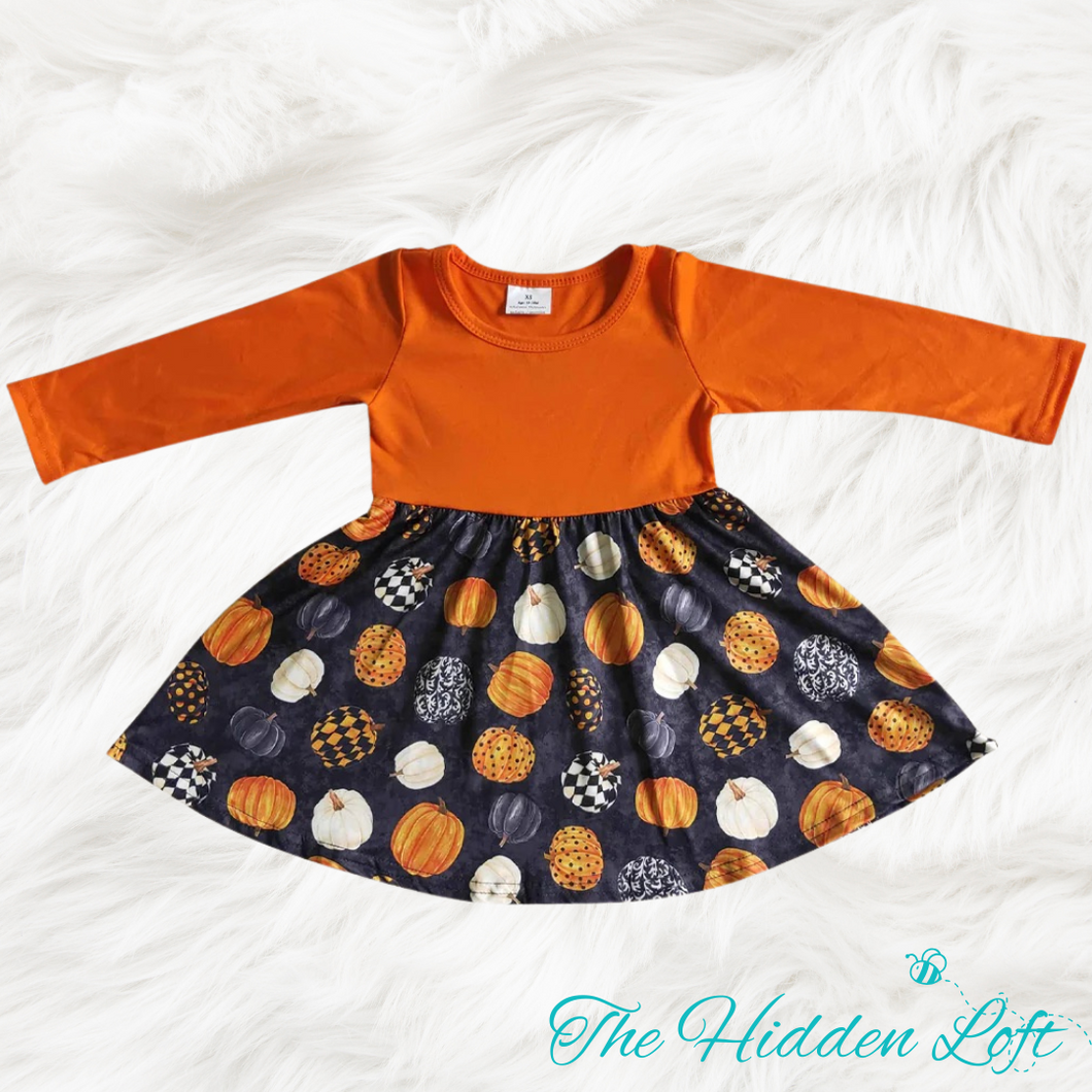 Orange Pumpkin Dress