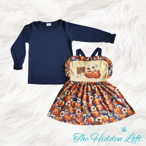 Pumpkin Overall Dress