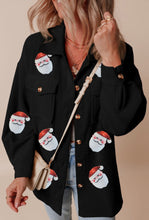 Load image into Gallery viewer, Sequin Santa Shacket