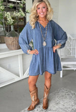 Load image into Gallery viewer, Oversize Denim Dress