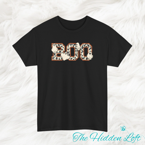 Cowhide Print Boo T-Shirt