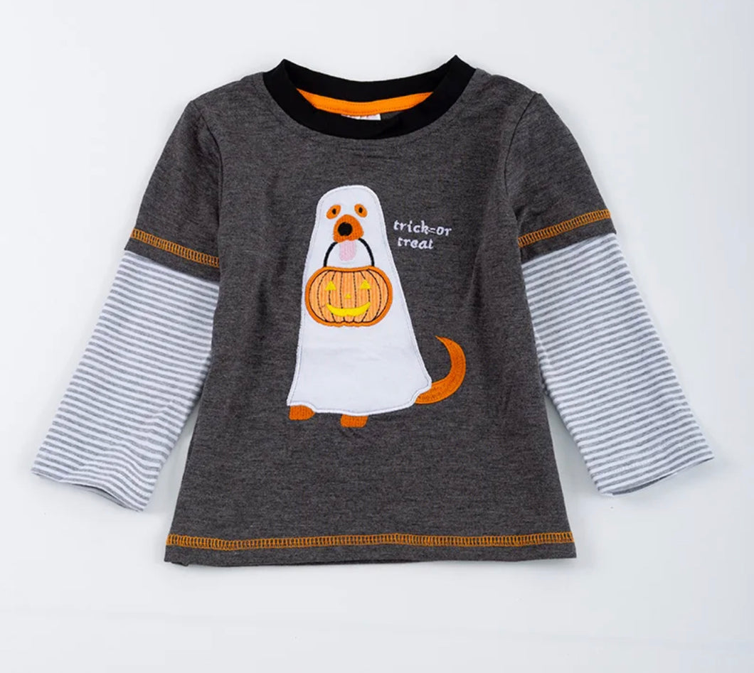 Boy’s Halloween Ghost Dog Shirt