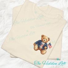Load image into Gallery viewer, Small Patriotic Bear T-Shirt