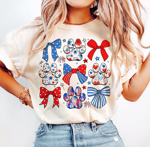 Patriotic Paw Print T-shirt