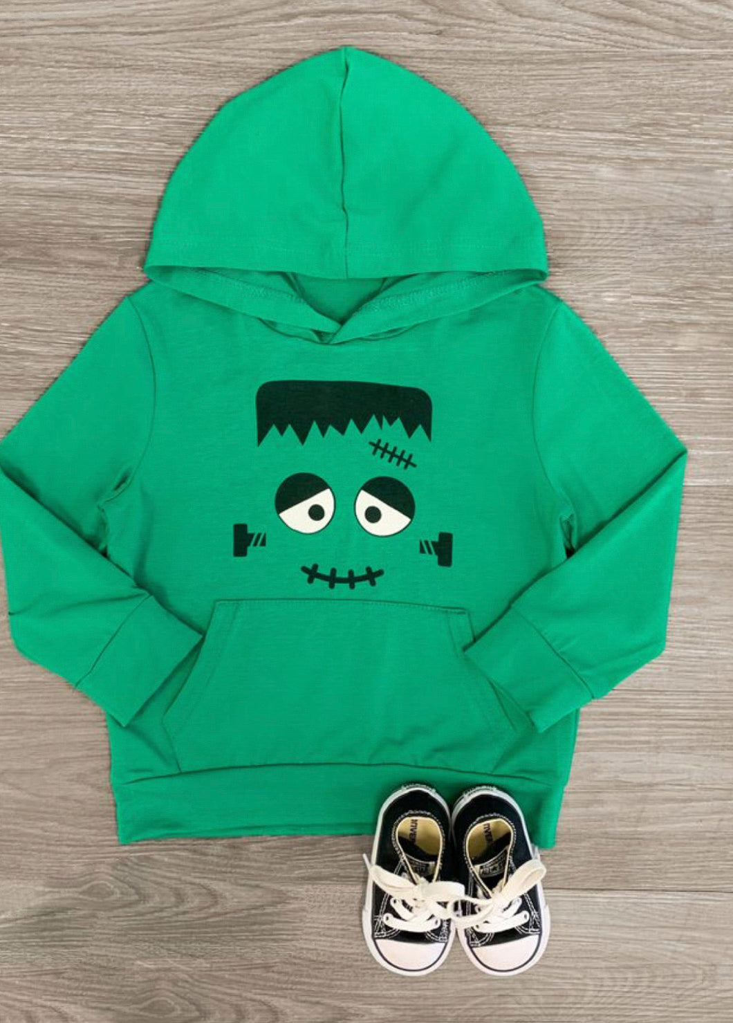 Hooded Frankenstein Long Sleeve Shirt