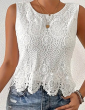 Load image into Gallery viewer, Women’s Sleeveless Lace Top