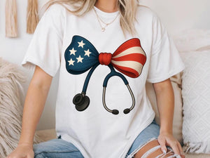 Patriotic Stethoscope T-Shirt