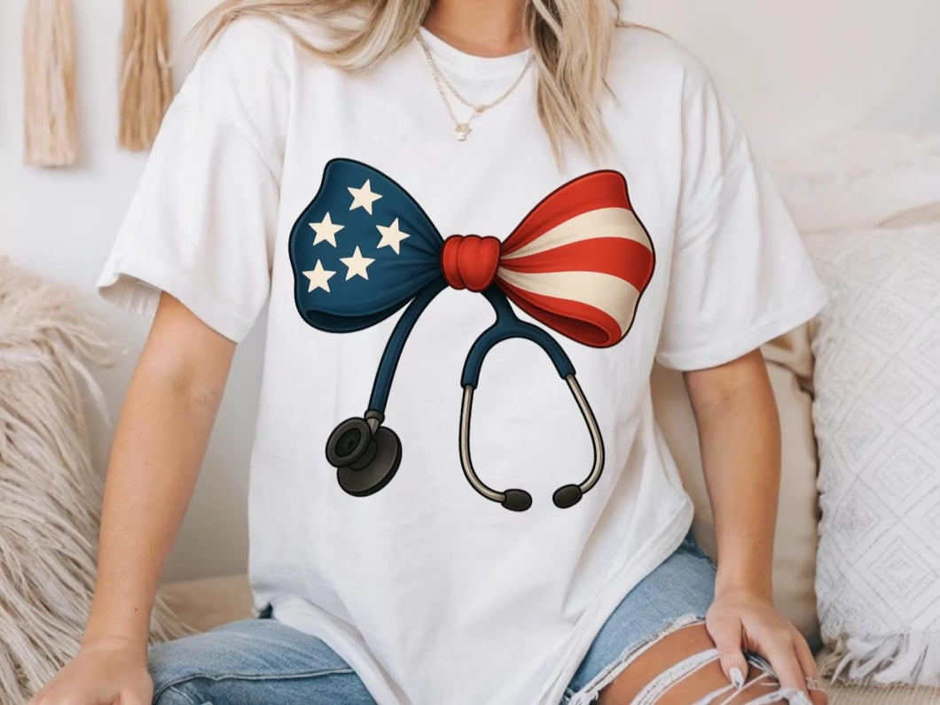 Patriotic Stethoscope T-Shirt