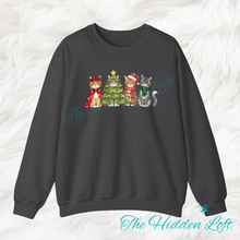 Load image into Gallery viewer, Christmas Cats Sweatshirt