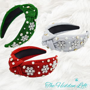 Snowflake Embellished Headbands