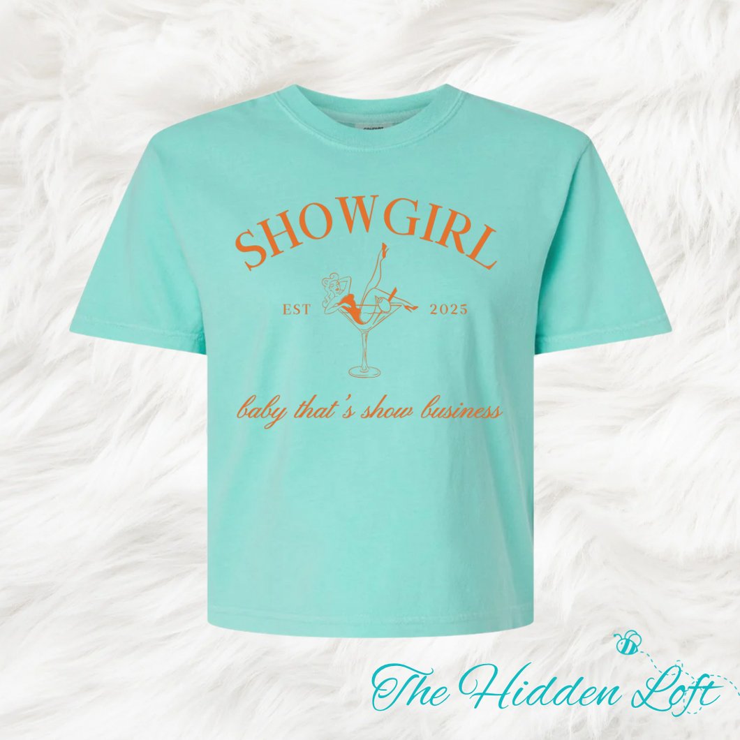Baby That’s Show Business Crop Tee