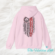 Load image into Gallery viewer, Wrestling Flag Hooded Sweatshirt