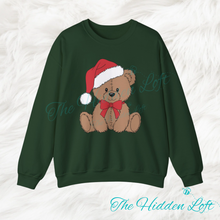 Load image into Gallery viewer, Santa Teddy Bear Sweatshirt