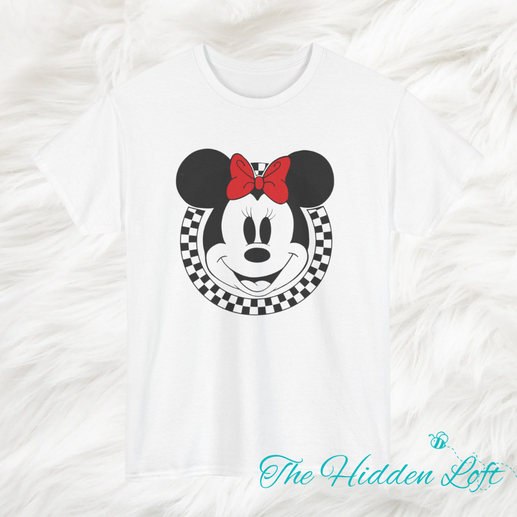 Checked Mouse w/ Bow T-Shirt