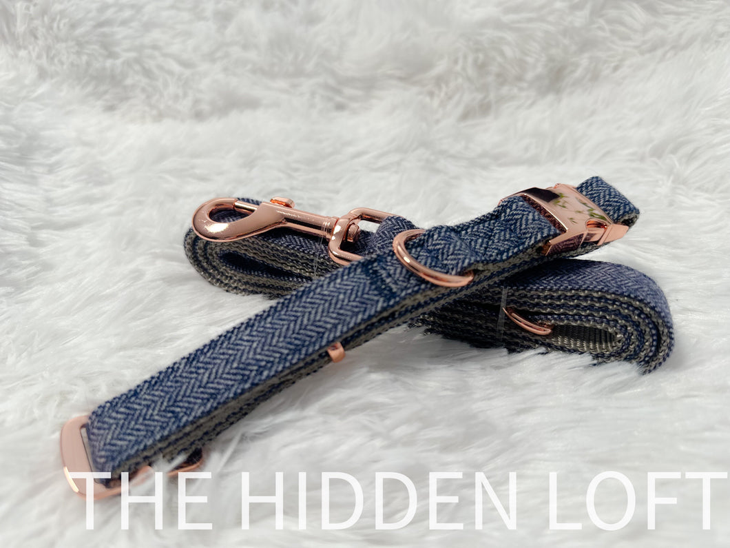 Blue Collar & Leash Set