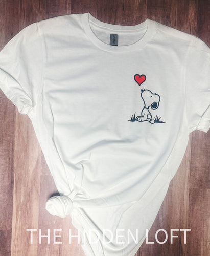 Valentine Snoopy T-shirt