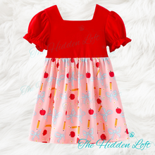 Load image into Gallery viewer, Puff Sleeve School Dress