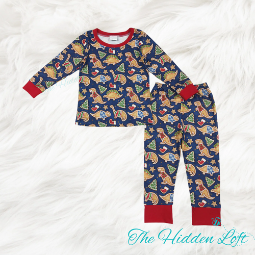 Christmas Dinosaur Pajamas