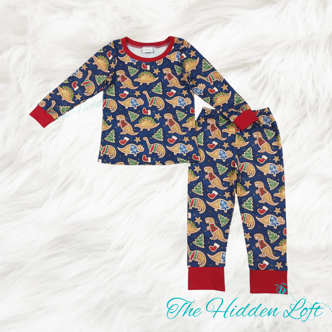Christmas Dinosaur Pajamas
