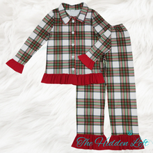 Load image into Gallery viewer, Adult Plaid Christmas Pajamas
