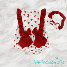 Load image into Gallery viewer, Valentine Baby Bubble Romper