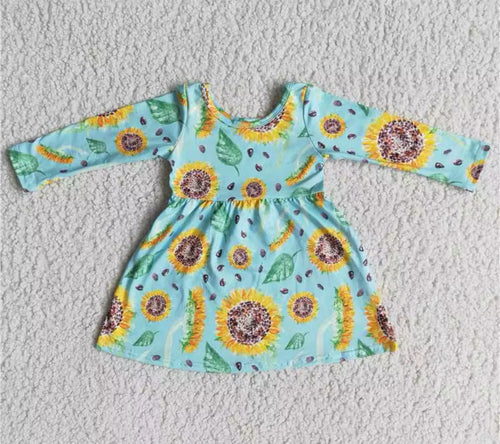 Long sleeve Sunflower Dress