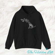 Load image into Gallery viewer, Boop Skeleton Dog Hoodie