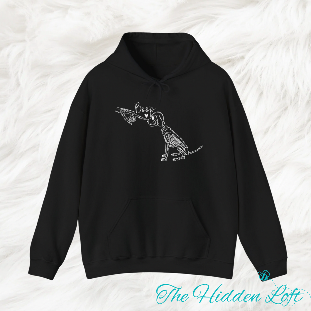 Boop Skeleton Dog Hoodie