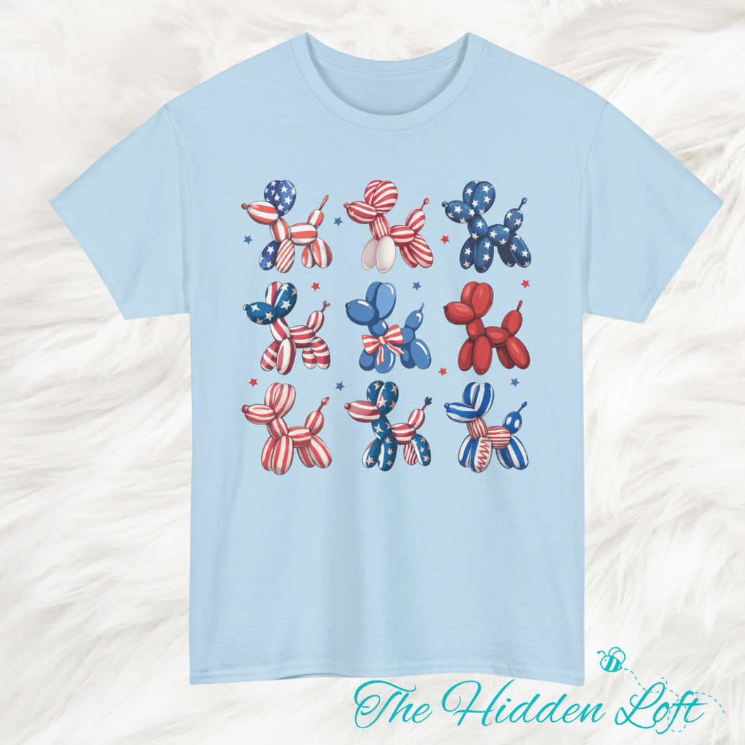 Patriotic Balloon Dog T-shirt