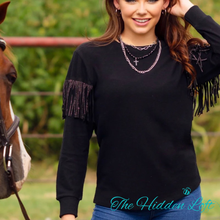 Load image into Gallery viewer, Embellished Fringe Long Sleeve