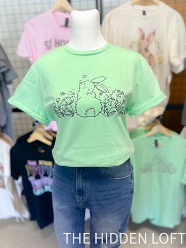 Mint Green Bunny T-shirt