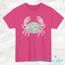 Load image into Gallery viewer, Floral Crab T-shirt
