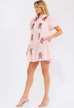 Load image into Gallery viewer, Patriotic Sequin Bear Dress-Pink