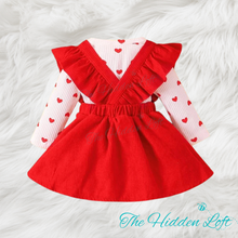 Load image into Gallery viewer, Baby Valentine Skirt Set