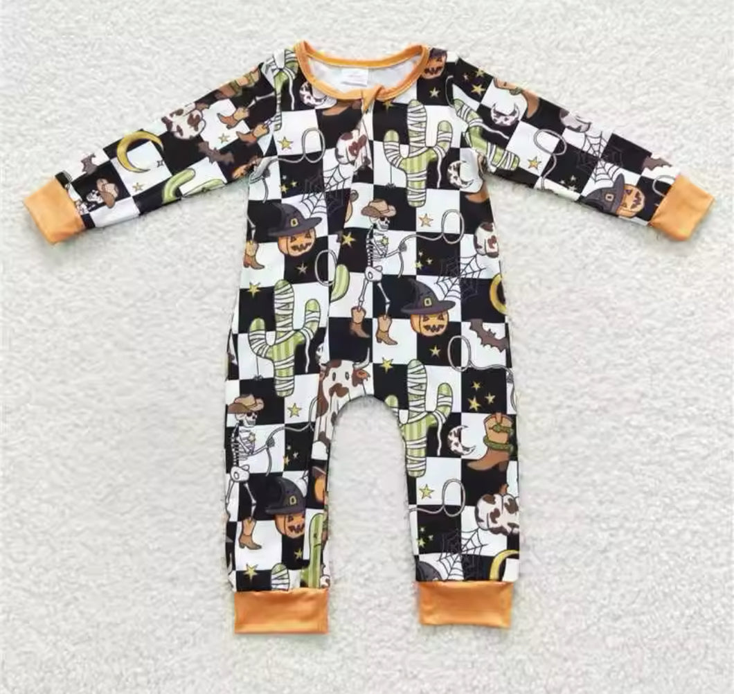 Western Halloween Baby Romper