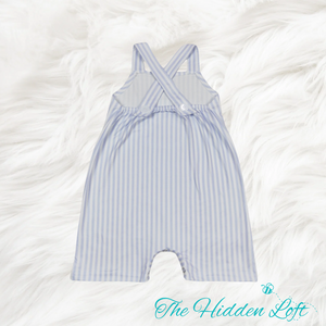 Blue Stripe Baby Romper