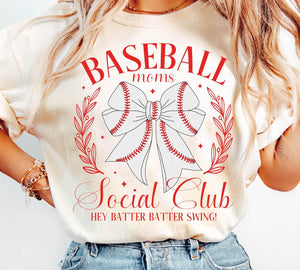 Baseball Moms Social Club T-Shirt