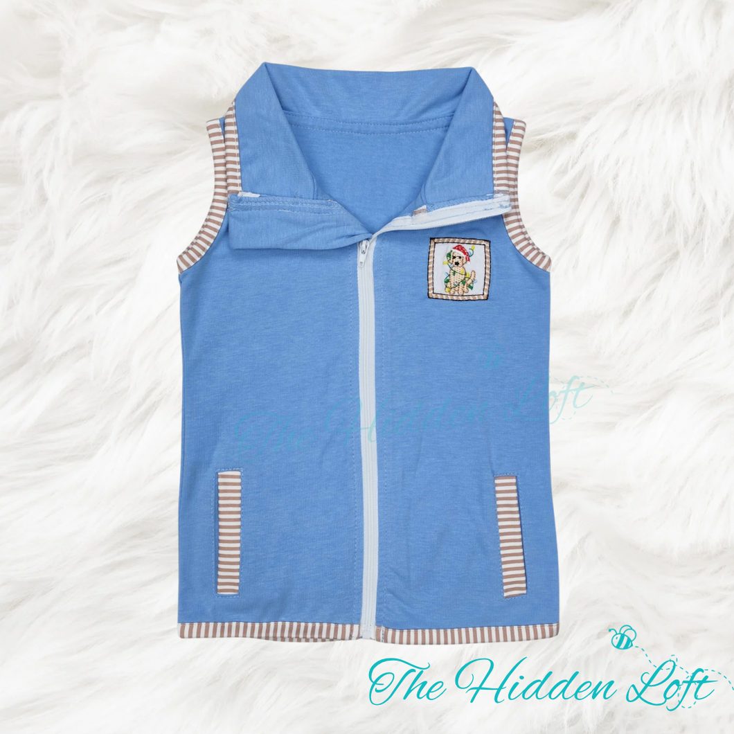 Boys Christmas Dog Vest