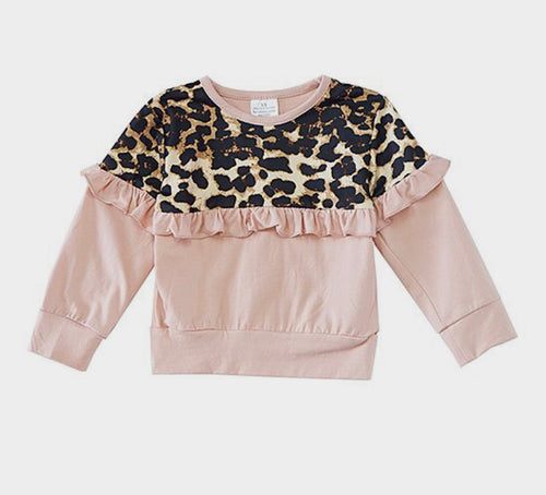 Pink Leopard Long Sleeve Shirt