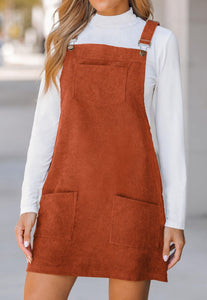 Corduroy Overall Dress