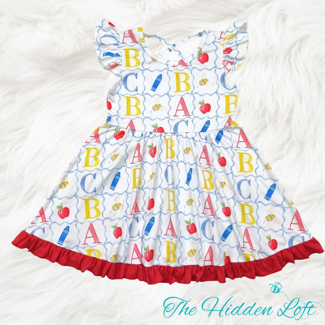 ABC Print Dress