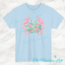 Load image into Gallery viewer, Floral Crab T-shirt